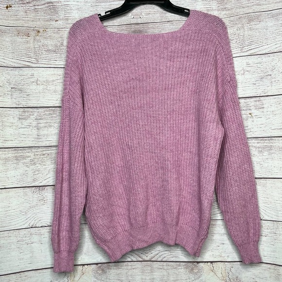 Heartloom Dani Lilac Pink Purple Wool Angora Blend Pullover Sweater Medium - Picture 6 of 10